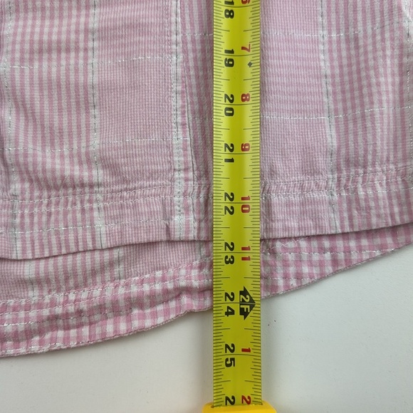 Gina Benotti Pink Plaid Snap Button Down Shirt - Picture 6 of 13
